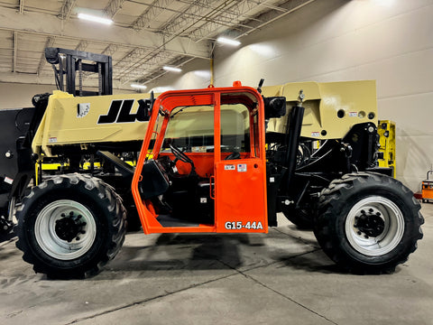 2015 JLG G15-44A 15000 LB DIESEL TELESCOPIC FORKLIFT 4WD OPEN CAB AUXILIARY HYDRAULICS STOCK # BF9891259-BUF - United Lift Equipment LLC