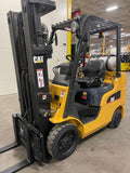 2016 CATERPILLAR/MITSUBISHI FGC25N 5000 LB LP GAS FORKLIFT CUSHION 85/187" 3 STAGE MAST SIDE SHIFTER UNDER 1000 HOURS STOCK # BF973549-BUF - United Lift Equipment LLC