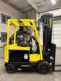 2013 HYSTER E60XN-33 6000 LB ELECTRIC FORKLIFT CUSHION 100/288" QUAD MAST SIDE SHIFTER ONLY 2136 HOURS STOCK # BF9151839-BUF - United Lift Equipment LLC