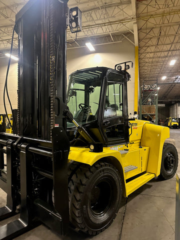 2021 HYSTER H360HD2 36000 LB DIESEL FORKLIFT PNEUMATIC 163/185" 2 STAGE MAST SIDE SHIFTING FORK POSITIONER ENCLOSED CAB WITH HEAT AND AC 1,915 HOURS HOURS STOCK # BF91281189-BUF