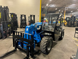 2022 GENIE GTH5519 5500 LB DIESEL TELESCOPIC FORKLIFT TELEHANDLER PNEUMATIC 4WD ENCLOSED HEATED CAB 372 HOURS STOCK # BF9459129-BUF