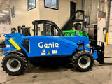 2022 GENIE GTH5519 5500 LB DIESEL TELESCOPIC FORKLIFT TELEHANDLER PNEUMATIC 4WD ENCLOSED HEATED CAB 372 HOURS STOCK # BF9459129-BUF