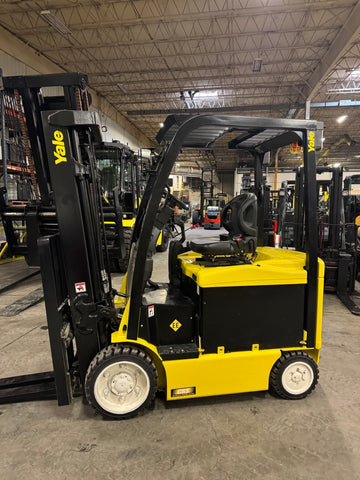 2019 YALE ERC060VGN 6000 LB "EE RATED" any electrical component that creates a spark is enclosed, such as the motors and contactors 48 VOLT ELECTRIC FORKLIFT 87/188" THREE STAGE MAST SIDE SHIFTER 792 HOURS STOCK # BF979129-BUF