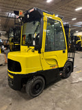 2021 HYSTER H60FT 6000 LB DIESEL FORKLIFT SIDE SHIFTER PNEUMATIC 91/182" 3 STAGE MAST ENCLOSED HEATED CAB DIESEL 794 HOURS STOCK # BF9164129-BUF - United Lift LLC