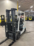 2017 NISSAN/UNICARRIER MCP1F2A25LV 5000 LB LP GAS FORKLIFT CUSHION 83/187 3 STAGE MAST SIDE SHIFTER UNDER 1200 HOURS STOCK # BF9165319-BUF - United Lift Equipment LLC