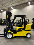 2019 YALE GLC120SVXN 12000 LB LP GAS FORKLIFT CUSHION 100/208" 3 STAGE MAST SIDE SHIFTER ONLY 1,636 HOURS 72" FORKS 4 WAY PLUMBED TO CARRIAGE STOCK # BF9413179-BUF - United Lift Equipment LLC