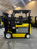 2022 YALE ERC065VG 6500 LB ELECTRIC FORKLIFT 89/176" 3 STAGE MAST SIDE SHIFTER 748 HOURS PLUMBED 4 WAYS TO CARRIAGE STOCK # BF988129-BUF