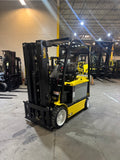 2022 YALE ERC065VG 6500 LB ELECTRIC FORKLIFT 89/176" 3 STAGE MAST SIDE SHIFTER 748 HOURS PLUMBED 4 WAYS TO CARRIAGE STOCK # BF988129-BUF