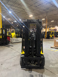 2022 YALE ERC065VG 6500 LB ELECTRIC FORKLIFT 89/176" 3 STAGE MAST SIDE SHIFTER 748 HOURS PLUMBED 4 WAYS TO CARRIAGE STOCK # BF988129-BUF