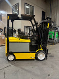 2022 YALE ERC065VG 6500 LB ELECTRIC FORKLIFT 89/176" 3 STAGE MAST SIDE SHIFTER 748 HOURS PLUMBED 4 WAYS TO CARRIAGE STOCK # BF988129-BUF