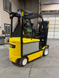 2022 YALE ERC065VG 6500 LB ELECTRIC FORKLIFT 89/176" 3 STAGE MAST SIDE SHIFTER 748 HOURS PLUMBED 4 WAYS TO CARRIAGE STOCK # BF988129-BUF