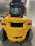 2016 CAT DP70N 15500 DIESEL FORKLIFT PNEUMATIC 114/148" 2 STAGE MAST DUAL DRIVE TIRES SIDE SHIFTER ENCLOSED CAB HEAT & AC 2500 HOURS STOCK # BF9193349-BUF - United Lift Equipment LLC