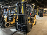 2022 CATERPILLAR GP25N 5000 LB LP GAS FORKLIFT PNEUMATIC 85/188" 3 STAGE MAST SIDE SHIFTER 2767 HOURS STOCK # BF9191499-OHB
