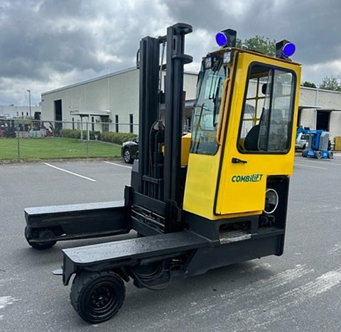 2019 COMBI C8000 8000 LB LP GAS FORKLIFT PNEUMATIC 112/159" 2 STAGE MAST INDEPENDENT FORK POSITIONER 7283 HOURS STOCK # BF9489529-NCB