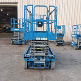 2015 GENIE GS3246 SCISSOR LIFT 32' REACH 24 VOLT ELECTRIC SMOOTH CUSHION TIRES 406 HOURS STOCK # BF993529-WIBFL