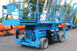 2018 GENIE GS4390RT SCISSOR LIFT 43' REACH DUAL FUEL PNEUMATIC WITH OUTRIGGERS 960 HOURS STOCK # BF9398129-NLE