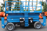 2018 GENIE GS4390RT SCISSOR LIFT 43' REACH DUAL FUEL PNEUMATIC WITH OUTRIGGERS 960 HOURS STOCK # BF9398129-NLE