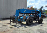 2019 GENIE GTH1056 10000 LB DIESEL TELESCOPIC FORKLIFT TELEHANDLER PNEUMATIC 4WD OUTRIGGERS OPEN CAB 3526 HOURS STOCK # BF9603589-WIBFL - United Lift LLC