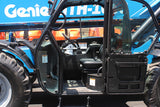 2016 GENIE GTH1056 10000 LB DIESEL TELESCOPIC FORKLIFT TELEHANDLER PNEUMATIC 4WD OUTRIGGERS ENCLOSED CAB WITH HEAT AND AC 2489 HOURS STOCK # BF9849179-NLE