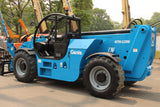 2017 GENIE GTH1256 12000 LB DIESEL TELESCOPIC FORKLIFT TELEHANDLER PNEUMATIC 4WD OUTRIGGERS 1560 HOURS STOCK # BF91249139-NLE - United Lift Equipment LLC