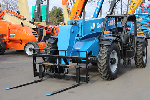 2015 GENIE GTH844 8000 LB DIESEL TELESCOPIC FORKLIFT TELEHANDLER PNEUMATIC 3250 HOURS 4WD STOCK # BF9498519-NLE