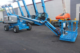 2018 GENIE S45 TELESCOPIC STRAIGHT BOOM LIFT AERIAL LIFT WITH JIB 45' REACH DIESEL 4WD 1762 HOURS STOCK # BF9449729-NLE