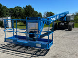 2014 GENIE S85 TELESCOPIC STRAIGHT BOOM LIFT AERIAL LIFT WITH JIB ARM 85' REACH DIESEL 4WD 2506 HOURS STOCK # BF9499539-WIB