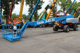 2019 GENIE S85XC TELESCOPIC STRAIGHT BOOM LIFT AERIAL LIFT WITH JIB ARM 85' REACH DIESEL 4WD 1740 HOURS STOCK # BF9897559-NLE