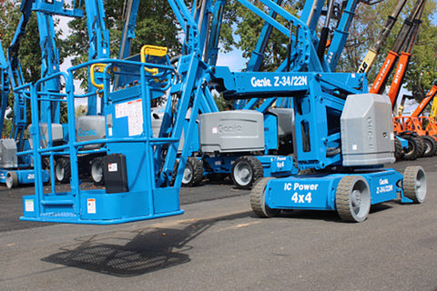 2018 GENIE Z34/22N ARTICULATING BOOM LIFT AERIAL LIFT 34' REACH 48 VOLT ELECTRIC 2WD 492 HOURS STOCK # BF9328749-NLE