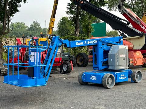 2018 GENIE Z34/22N ARTICULATING BOOM LIFT AERIAL LIFT 34' REACH 48 VOLT ELECTRIC 2WD 105 HOURS STOCK # BF9398719-NLE - United Lift Equipment LLC