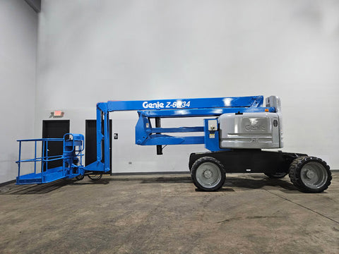 2014 GENIE Z60/34 ARTICULATING BOOM LIFT AERIAL LIFT WITH JIB ARM 60' REACH DIESEL 2800 HOURS STOCK # BF9374569-ILIL