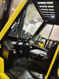 2005 HYSTER H155XL 15500 LB DIESEL FORKLIFT PNEUMATIC 144/212" 2 STAGE CLEAR VIEW MAST DUAL TIRES ENCLOSED CAB 3419 HOURS STOCK # BF9235139-BUF - United Lift Equipment LLC