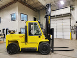 2005 HYSTER H155XL 15500 LB DIESEL FORKLIFT PNEUMATIC 144/212" 2 STAGE CLEAR VIEW MAST DUAL TIRES ENCLOSED CAB 3419 HOURS STOCK # BF9235139-BUF - United Lift Equipment LLC