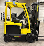 2018 HYSTER E50XN 5000 LB CAPACITY ELECTRIC CUSHION 94/218" 3 STAGE MAST SIDE SHIFTING FORK POSITIONER STOCK # BF9145449-BUF - United Lift Equipment LLC