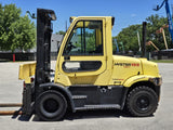 2018 HYSTER H155FT 15500 LB DIESEL FORKLIFT PNEUMATIC 106/133" 2 STAGE MAST SIDE SHIFTING FORK POSITIONER ENCLOSED CAB 6700 HOURS STOCK # BF9398129-RIL