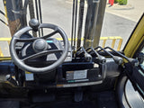 2018 HYSTER H155FT 15500 LB DIESEL FORKLIFT PNEUMATIC 106/133" 2 STAGE MAST SIDE SHIFTING FORK POSITIONER ENCLOSED CAB 6700 HOURS STOCK # BF9398129-RIL