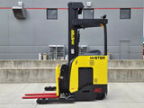 2018 HYSTER N30ZDR2-16.5 3000 LB ELECTRIC NARROW AISLE DEEP REACH FORKLIFT CUSHION 110/251 3 STAGE MAST FULL FREE LIFT SIDE SHIFTER STOCK # BF9229859-RIL