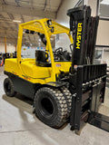 2020 HYSTER H110FT 11000 LB DIESEL FORKLIFT PNEUMATIC 94/185" 3 STAGE MAST 1469 HOURS SIDE SHIFTING FORK POSITIONER STOCK # BF9191229-BUF