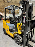 2020 CATERPILLAR 2C6000 6000 LB LP GAS FORKLIFT CUSHION 82/185" 3 STAGE MAST SIDE SHIFTER 972 HOURS STOCK # BF9115279-BUF