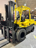 2020 HYSTER H110FT 11000 LB DIESEL FORKLIFT PNEUMATIC 94/185" 3 STAGE MAST 1472 HOURS SIDE SHIFTING FORK POSITIONER STOCK # BF9191839-BUF