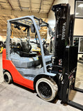 2020 TOYOTA 8FGCU25 5000 LB LP GAS FORKLIFT CUSHION 84/189" 3 STAGE MAST SIDE SHIFTING FORK POSITIONER 962 HOURS NON-MARKING TIRES STOCK # BF9114879-BUF