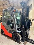 2013 TOYOTA 8FGU15 3000 LB LP GAS FORKLIFT PNEUMATIC 86/198 3 STAGE MAST SIDE SHIFTING FORK POSITIONER 2482 HOURS STOCK # BF979789-BUF