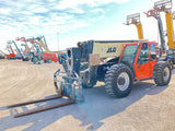 2019 JLG 1255 12000 LB DIESEL TELESCOPIC FORKLIFT TELEHANDLER PNEUMATIC ENCLOSED CAB WITH HEAT & AC OUTRIGGERS 72" FORKS 4WD 1754 HOURS STOCK # BF9798749-BUF