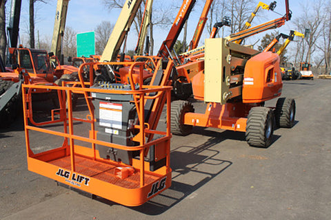 2020 JLG 450AJ ARTICULATING BOOM LIFT AERIAL LIFT WITH JIB ARM 45' REACH DIESEL 4WD 1607 HOURS STOCK # BF9524879-NLE