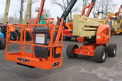 2017 JLG 450AJ ARTICULATING BOOM LIFT AERIAL LIFT WITH JIB ARM 45' REACH DIESEL 4WD 1595 HOURS STOCK # BF9398619-NLE