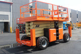 2018 JLG 530LRT SCISSOR LIFT 53' REACH DIESEL ROUGH TERRAIN 4WD OUTRIGGERS DECK EXTENSION 564 HOURS STOCK # BF9495149-NLE