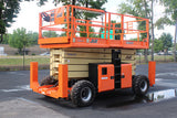 2018 JLG 530LRT SCISSOR LIFT 53' REACH DIESEL ROUGH TERRAIN 4WD OUTRIGGERS DECK EXTENSION 564 HOURS STOCK # BF9495149-NLE