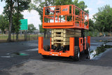 2018 JLG 530LRT SCISSOR LIFT 53' REACH DIESEL ROUGH TERRAIN 4WD OUTRIGGERS DECK EXTENSION 564 HOURS STOCK # BF9495149-NLE