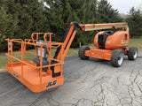 2016 JLG 600AJ ARTICULATING BOOM LIFT AERIAL LIFT WITH JIB 60' REACH DUAL FUEL 4WD 513 HOURS STOCK # BF9649529-ITNY