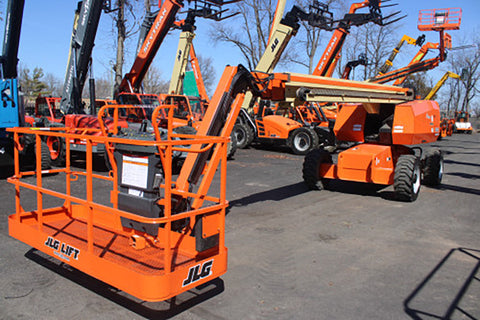 2020 JLG 660SJ TELESCOPIC BOOM LIFT AERIAL LIFT WITH JIB ARM 66' REACH DIESEL 4WD 1405 HOURS STOCK # BF9598739-NLE